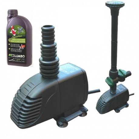 Pompe Fontaine + Jets d'eau 1000 l/h + Anti Algues Hauteur Du Jet, 120 cm
