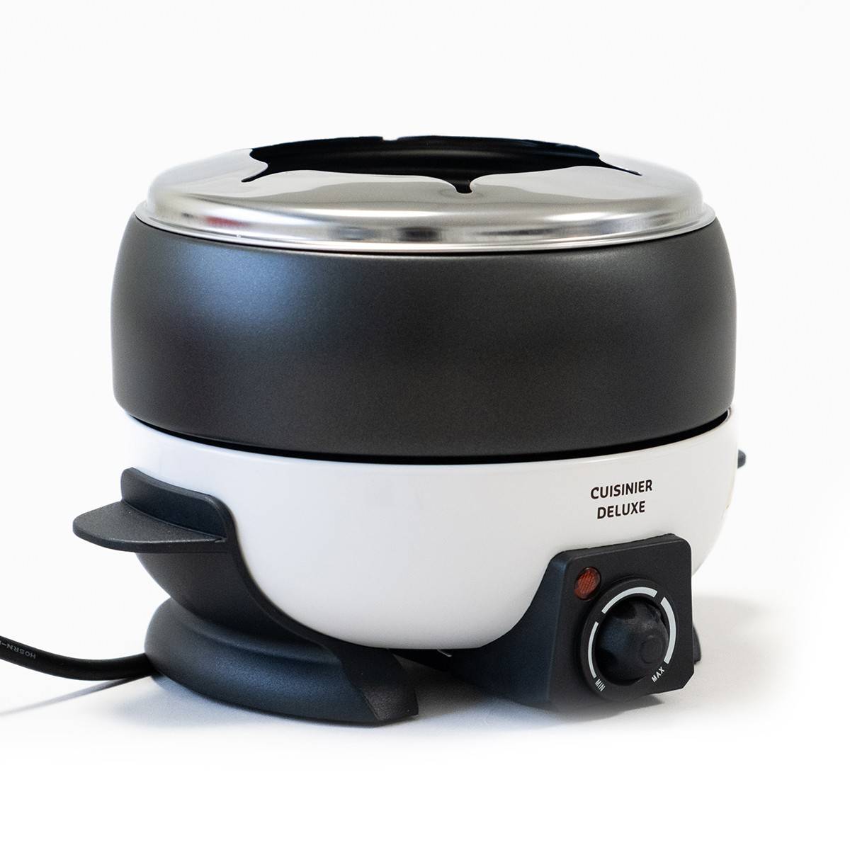 Appareil à fondue électrique 6 pers.800W Cuve 2L Anti-adhésif + 6 Fourchettes Inox Cuisinier DELUXE - Image 2