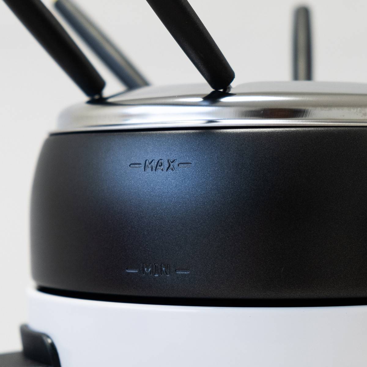 Appareil à fondue électrique 6 pers.800W Cuve 2L Anti-adhésif + 6 Fourchettes Inox Cuisinier DELUXE - Image 4