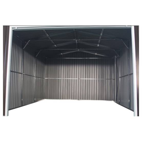 X-Metal - Garage métal 15,14m² porte enroulable acier galvanisé X-METAL anthracite - Image 7