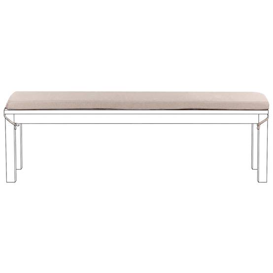 Beliani - Coussin d'assise d'extérieur Oléfine Beige TUSCANIA - 157x34x5- Beliani - Image 2
