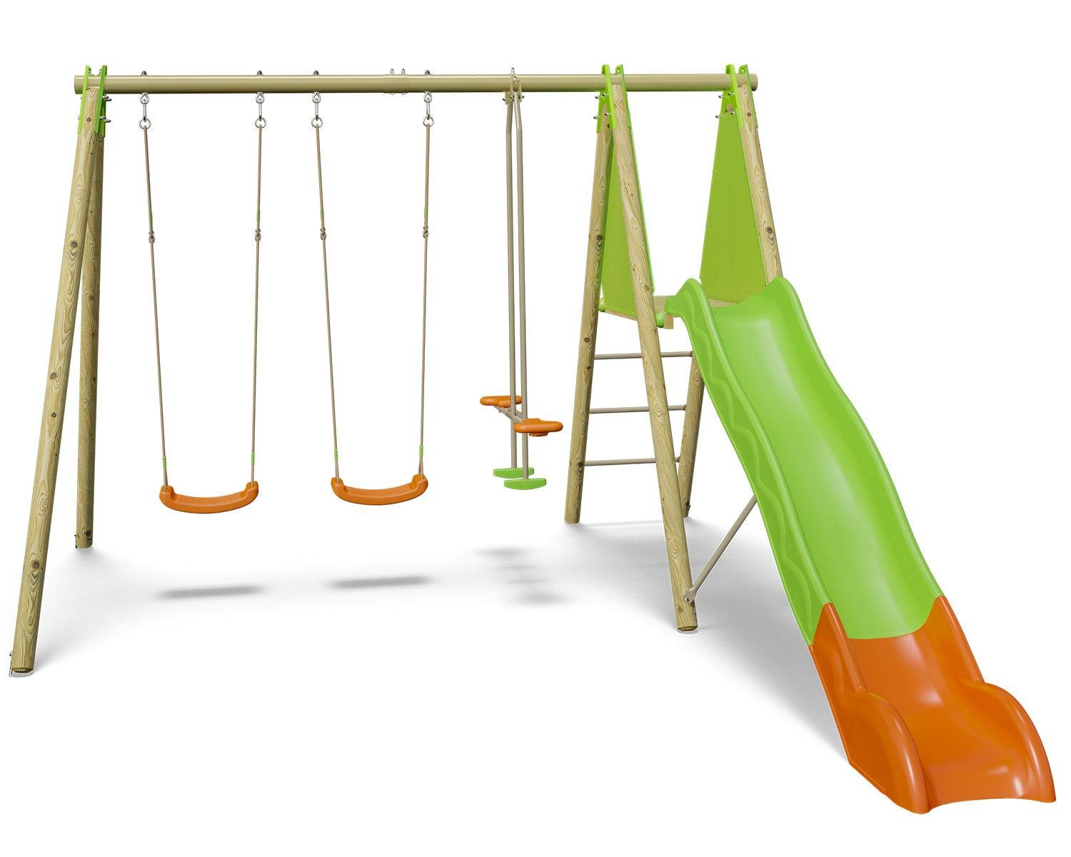 Trigano Jardin - Station de jeux Techwood OPTIMA Trigano 2,30 m avec toboggan