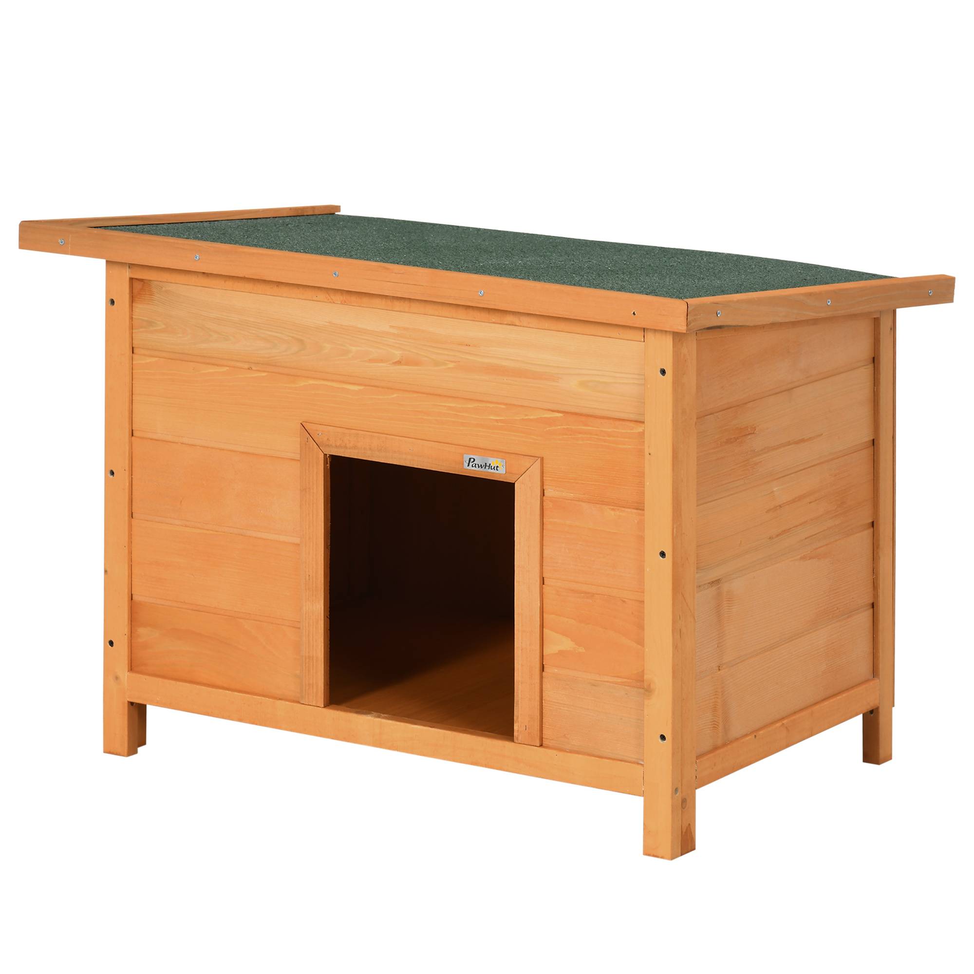 Niche d'extérieur étanche pour chien, en bois de sapin, 82 x 58 x 58 cm - Image 2
