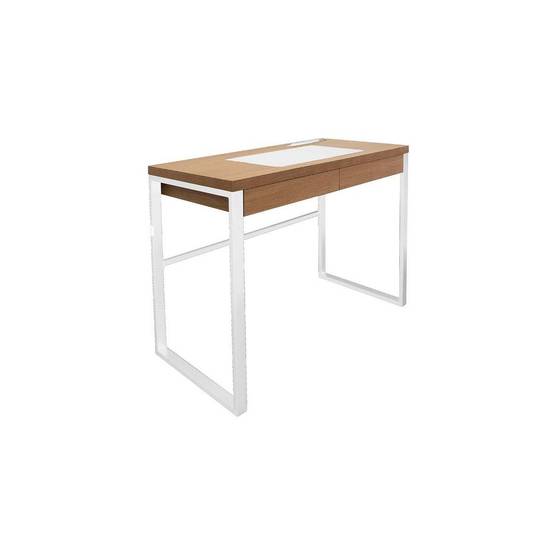 The Home Deco Factory - Bureau industriel en bois et métal avec tiroir - Image 1