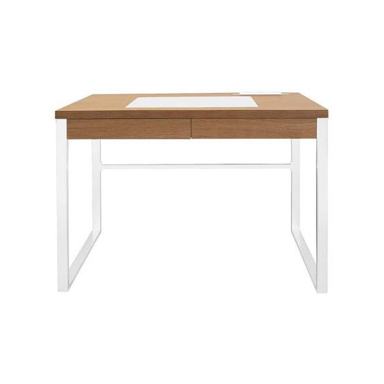 The Home Deco Factory - Bureau industriel en bois et métal avec tiroir - Image 3