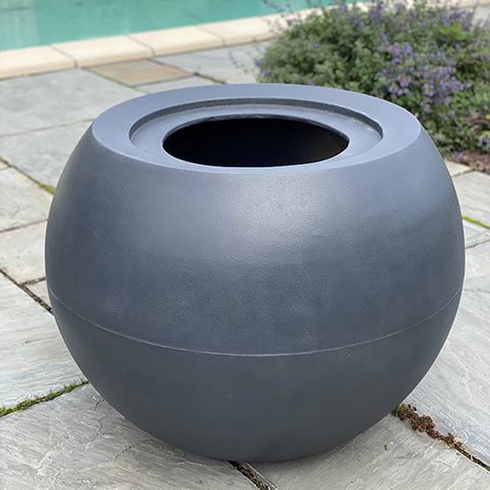 Plast'Up Rotomoulage - Pots de fleurs sphérique xxl speranza 325l-lot de 2 - Image 4