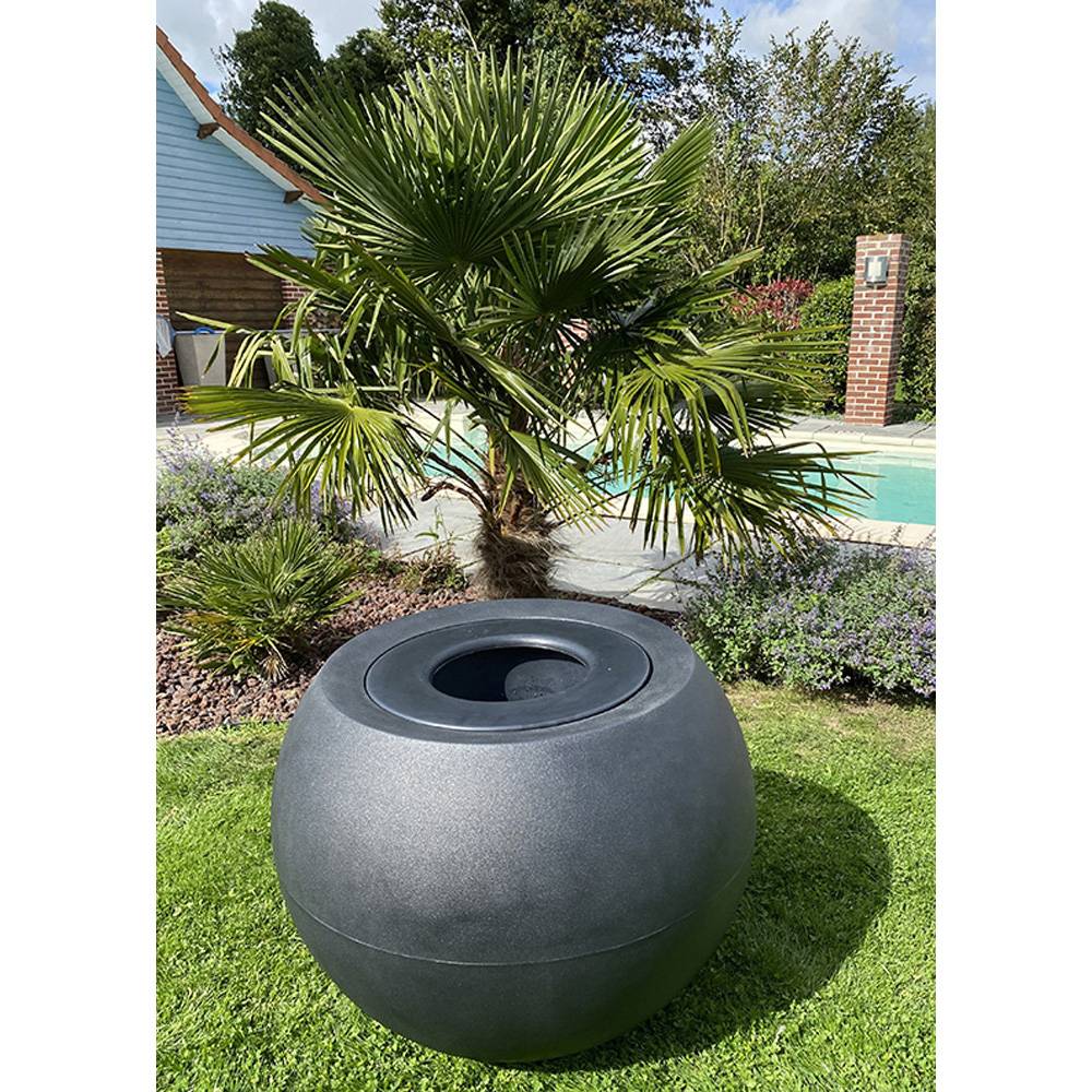 Plast'Up Rotomoulage - Pots de fleurs sphérique xxl speranza 325l-lot de 2 - Image 3