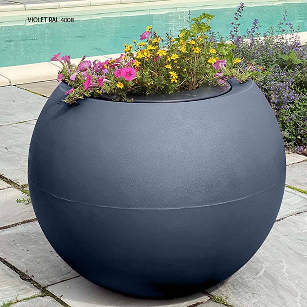 Plast'Up Rotomoulage - Pots de fleurs sphérique xxl speranza 325l-lot de 2 - Image 2