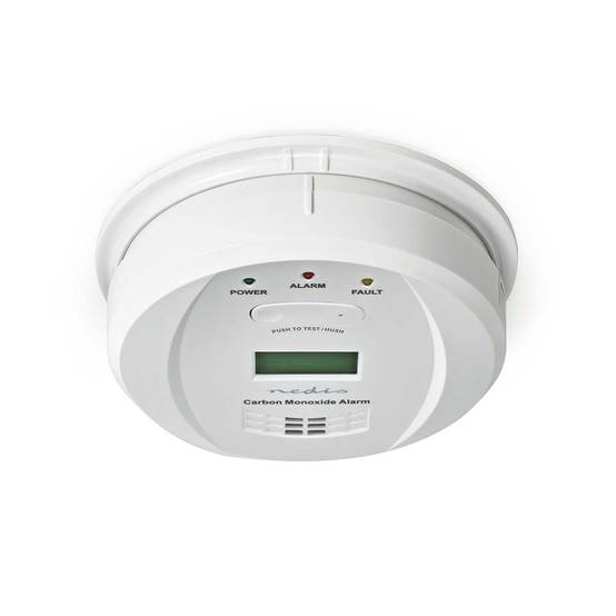 Détecteur de Monoxyde de Carbone CO écran Alarme 85dB 2 piles AA incluses Bouton Test/Silence Nedis - Image 3