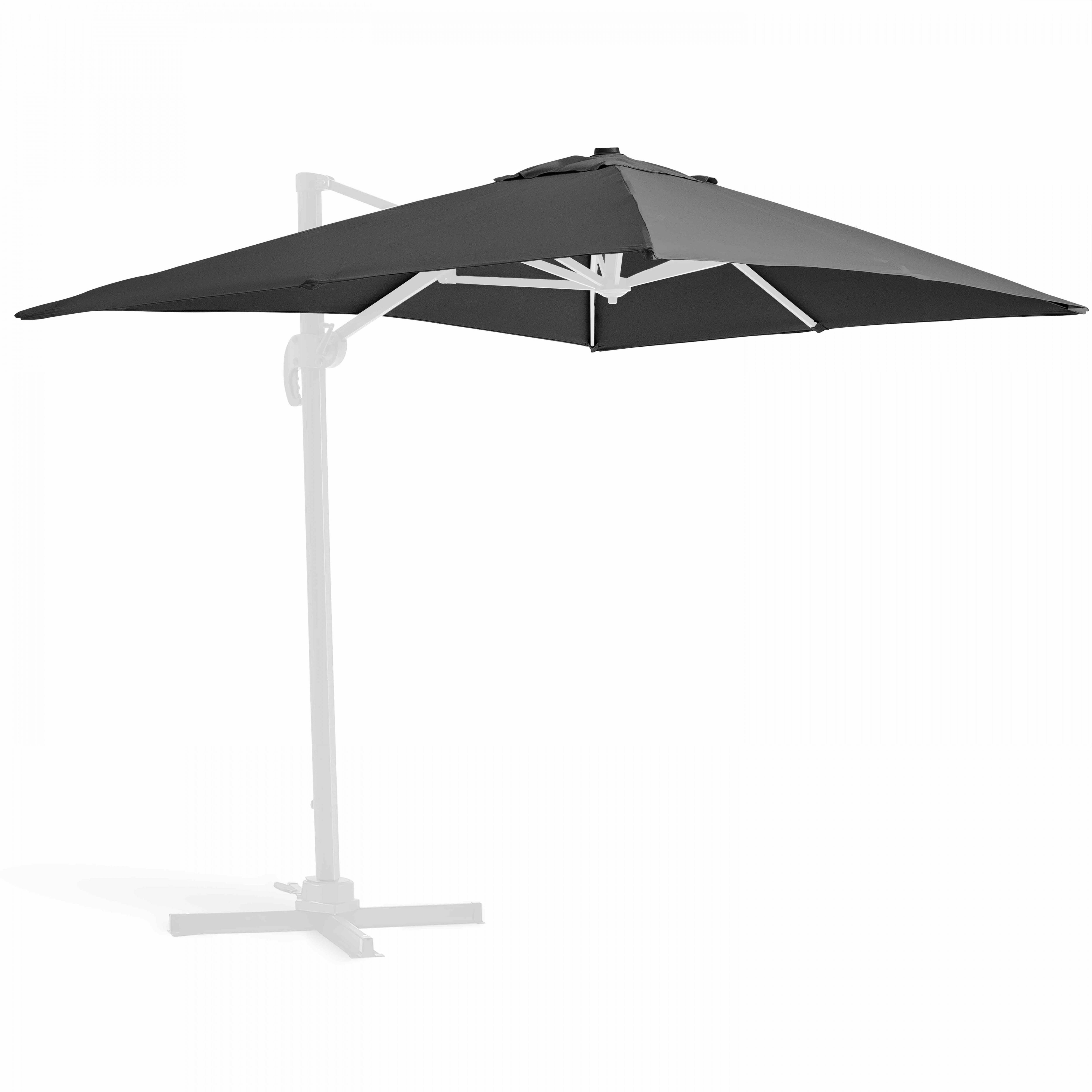 Oviala - Toile pour parasol déporté 2x3m anthracite Amalya - Oviala - Image 1