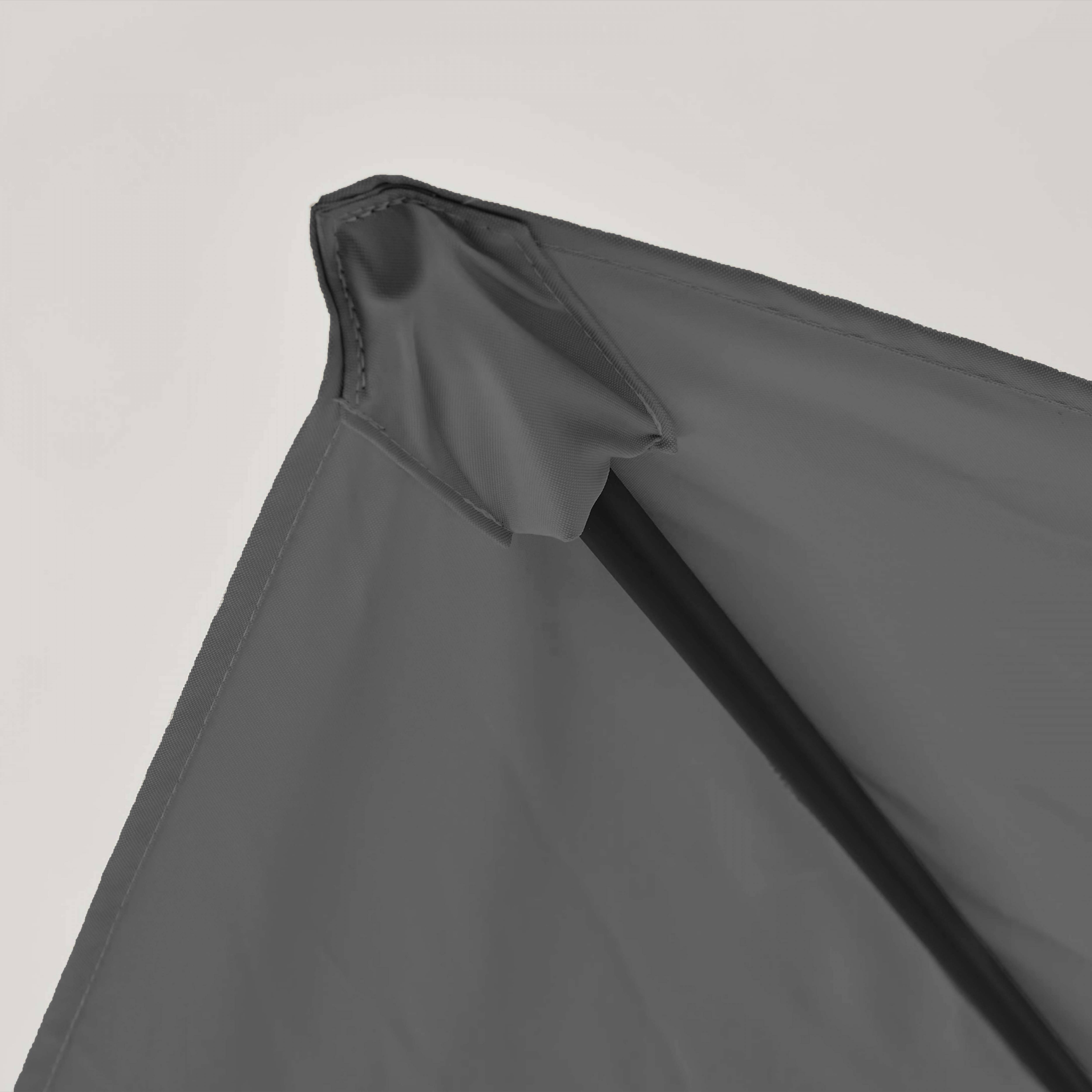 Oviala - Toile pour parasol déporté 2x3m anthracite Amalya - Oviala - Image 2