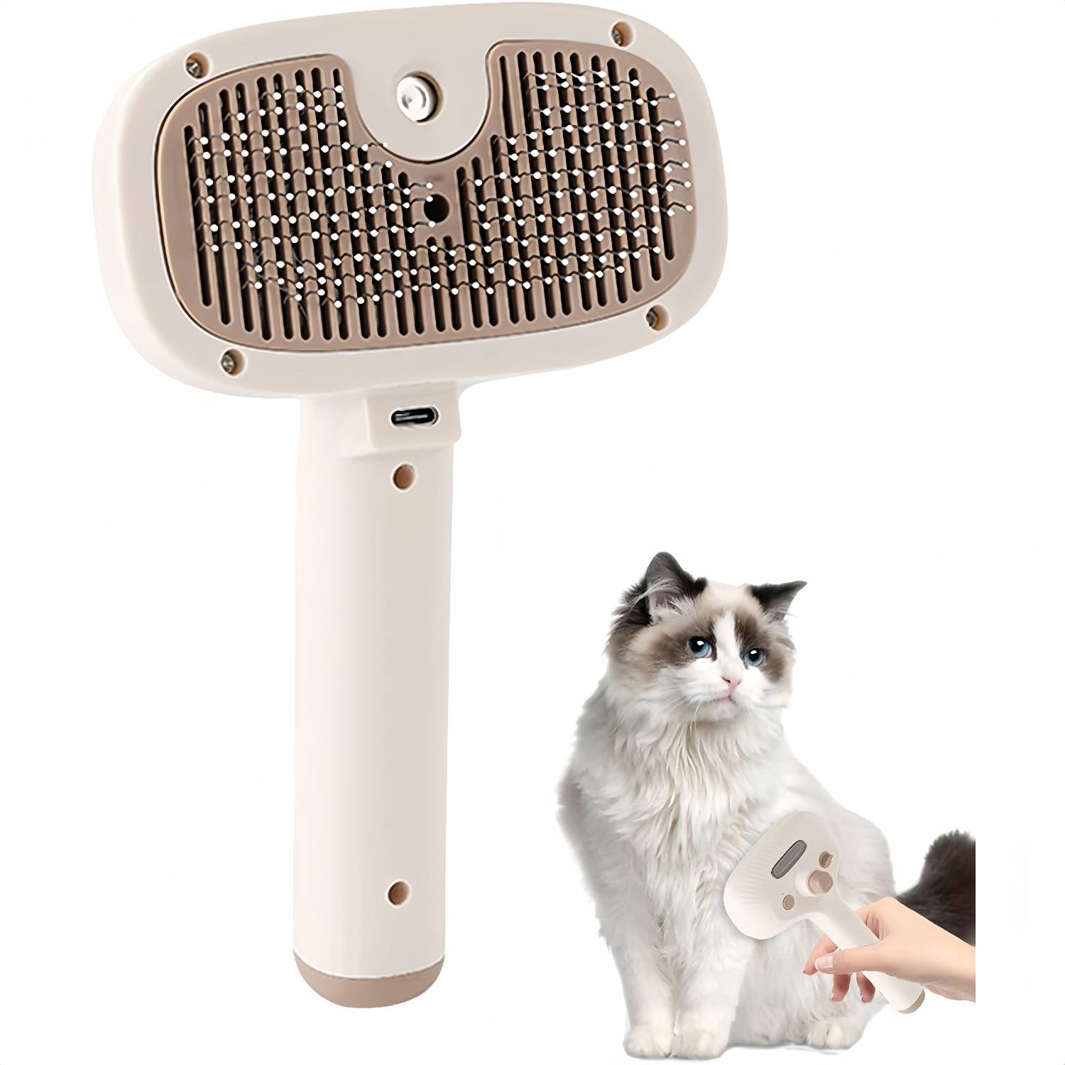 DtopbuyAge - Brosse vapeur pour chat et chien - Toilettage et massage DtopbuyAge - Image 1