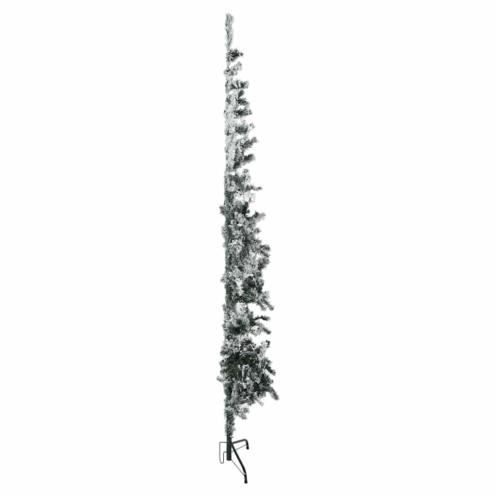 ComfortXL - Demi-sapin de Noël mural floqué PVC effet enneigé Vert 180 cm – ComfortXL Outdoor Living - Image 5