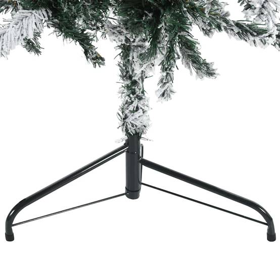 ComfortXL - Demi-sapin de Noël mural floqué PVC effet enneigé Vert 180 cm – ComfortXL Outdoor Living - Image 8