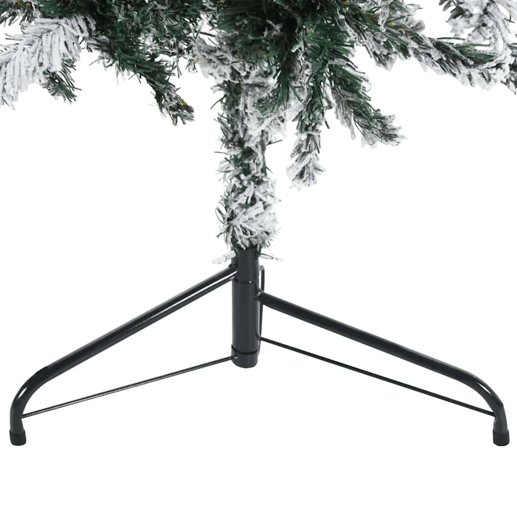ComfortXL - Demi-sapin de Noël mural floqué PVC effet enneigé Vert 180 cm – ComfortXL Outdoor Living - Image 8