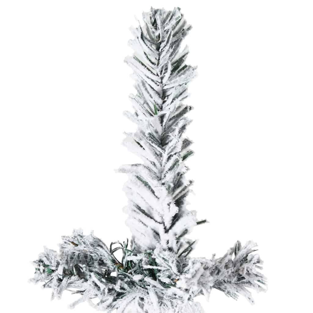 ComfortXL - Demi-sapin de Noël mural floqué PVC effet enneigé Vert 180 cm – ComfortXL Outdoor Living - Image 6
