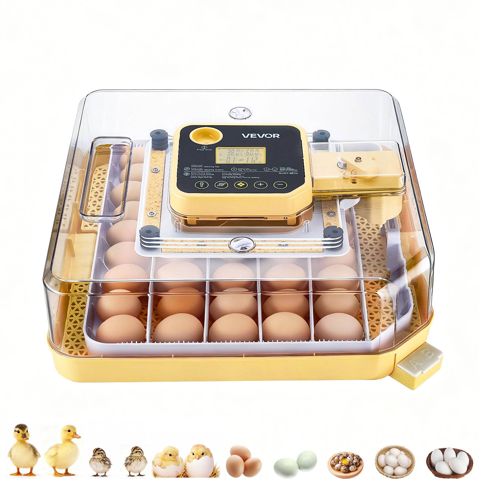 Vevor - VEVOR Couveuse Œuf Automatique Incubateur 48 Œufs pour Éclosion Œufs Poussins