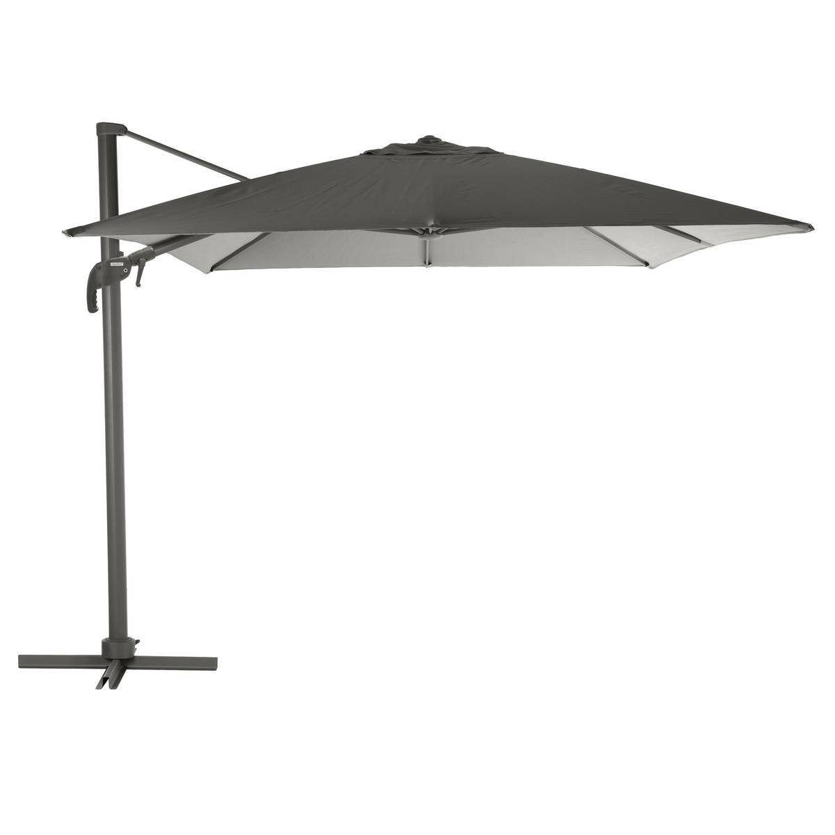 Hesperide - Parasol déporté rectangulaire inclinable "Elea" ardoise 4x3m en aluminium Hespéride - Image 1