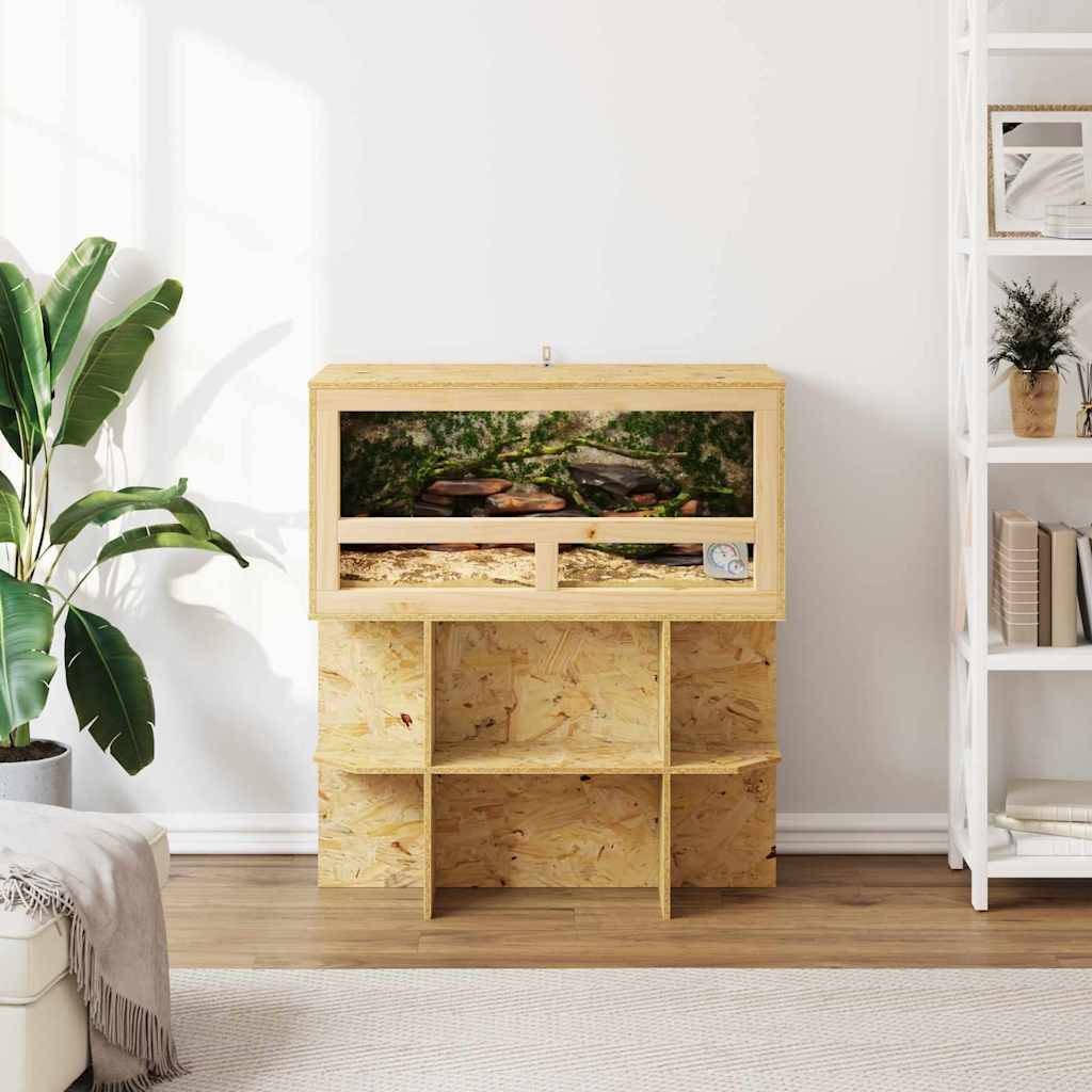 Vidaxl - Terrarium Marron 80 x 40 x 90 cm OSB vidaXL 3397893 - Image 5