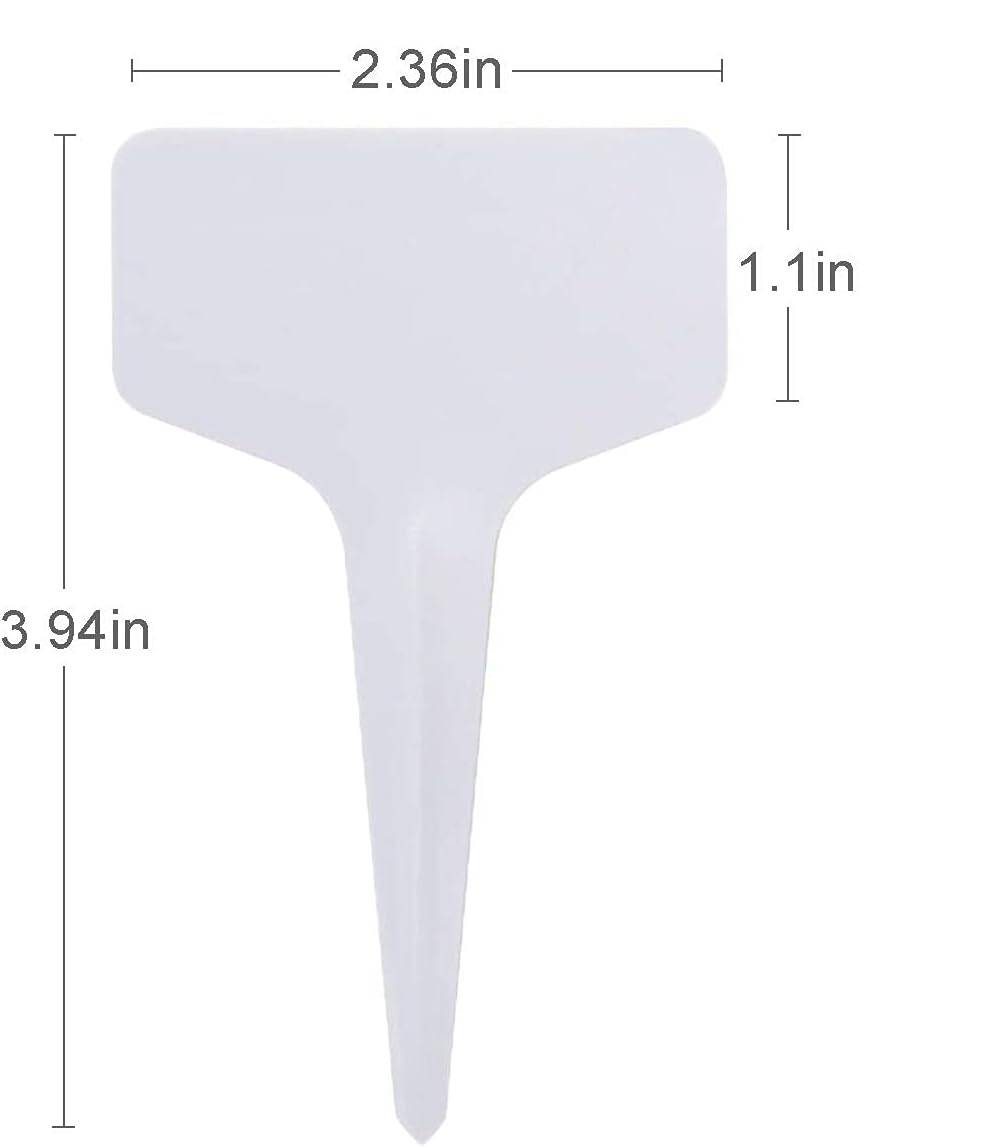 Lot de 100 Étiquettes de plantes en forme de T, Matière plastique, Réutilisable - IntiMeg - Image 2