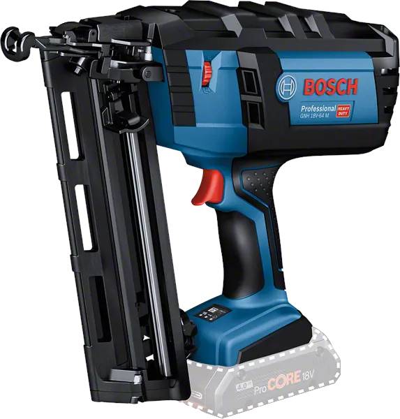 Bosch - Cloueur bois 18V GNH 18V-64 M Professional mode rafale + 2 batteries ProCORE 4 Ah + chargeur + coffret L-BOXX - BOSCH - 0601481003 - Image 2