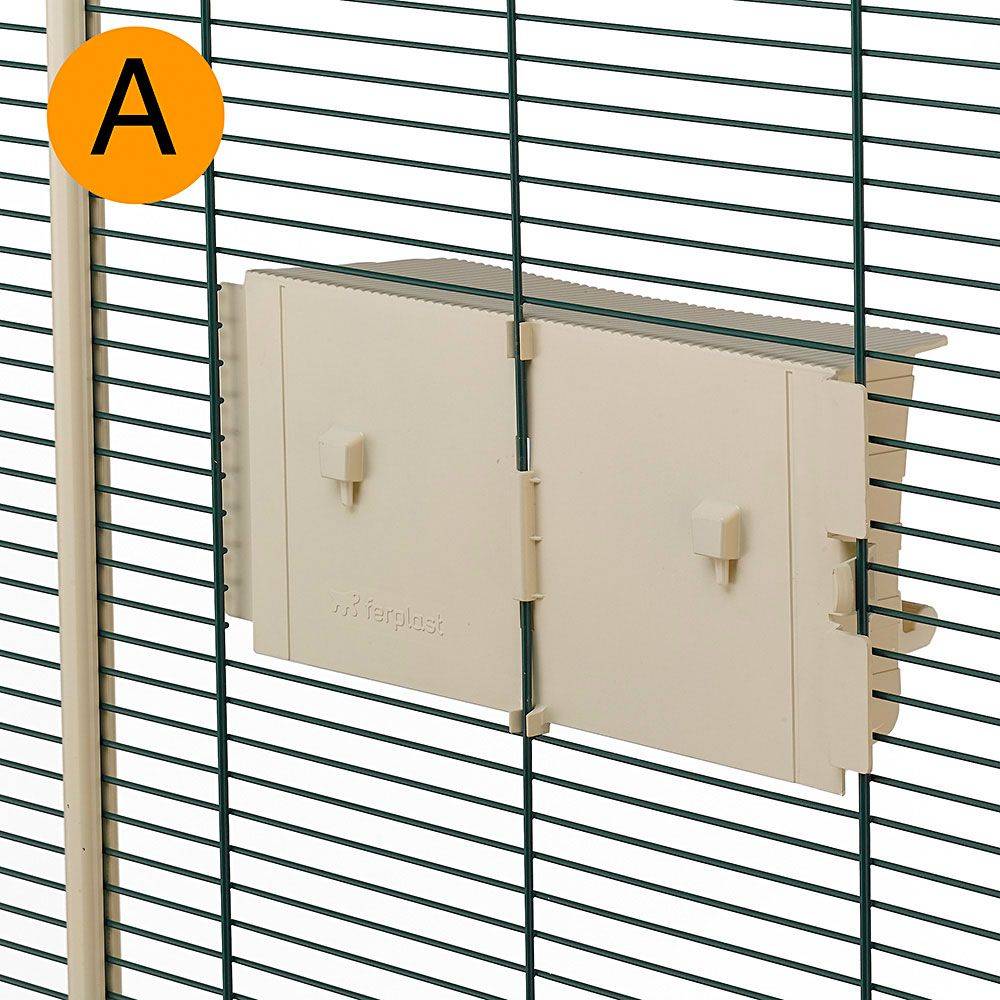 Ferplast - Ferplast Volière Cage à Oiseaux HEMMY Cage pour Oiseaux, Canaris, Pinsons, Perruches Ondulées, Inséparables, en Bois, Accessoires inclus Mangeoires - Image 5