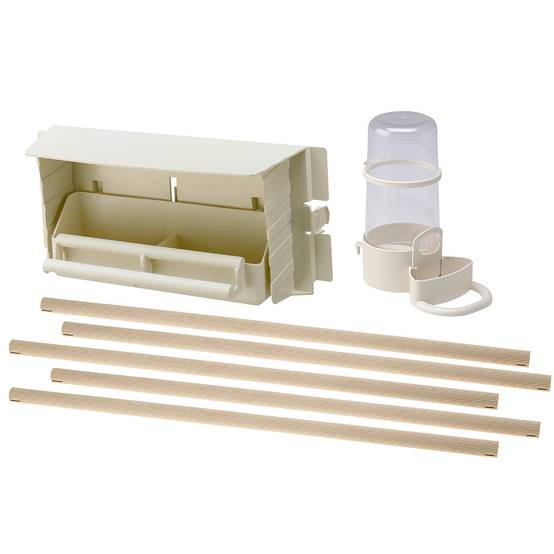 Ferplast - Ferplast Volière Cage à Oiseaux HEMMY Cage pour Oiseaux, Canaris, Pinsons, Perruches Ondulées, Inséparables, en Bois, Accessoires inclus Mangeoires - Image 8