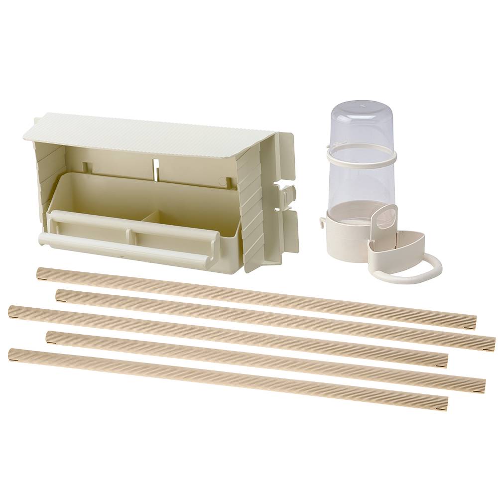 Ferplast - Ferplast Volière Cage à Oiseaux HEMMY Cage pour Oiseaux, Canaris, Pinsons, Perruches Ondulées, Inséparables, en Bois, Accessoires inclus Mangeoires - Image 8