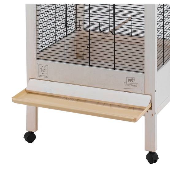 Ferplast - Ferplast Volière Cage à Oiseaux HEMMY Cage pour Oiseaux, Canaris, Pinsons, Perruches Ondulées, Inséparables, en Bois, Accessoires inclus Mangeoires - Image 4