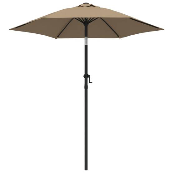 Parasol - Parasol de jardin - parasol d'extérieur Taupe 200x224 cm Aluminium - MEUBLE PRO - Image 1