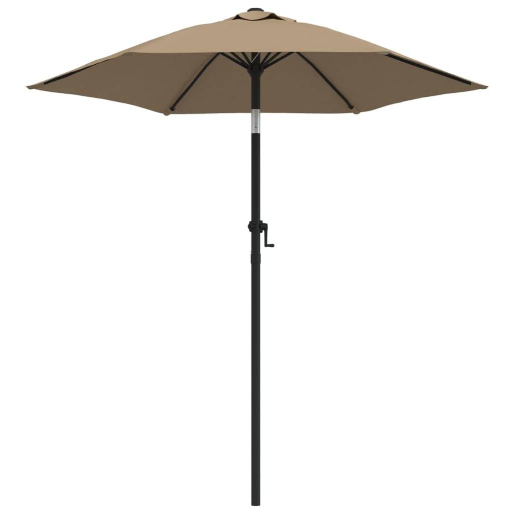 Parasol - Parasol de jardin - parasol d'extérieur Taupe 200x224 cm Aluminium - MEUBLE PRO - Image 1