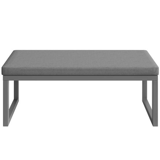 Ensemble de meubles de jardin avec coussins de haute qualité, rotin PE tressé à la main, résistant aux intempéries, gris - Image 8