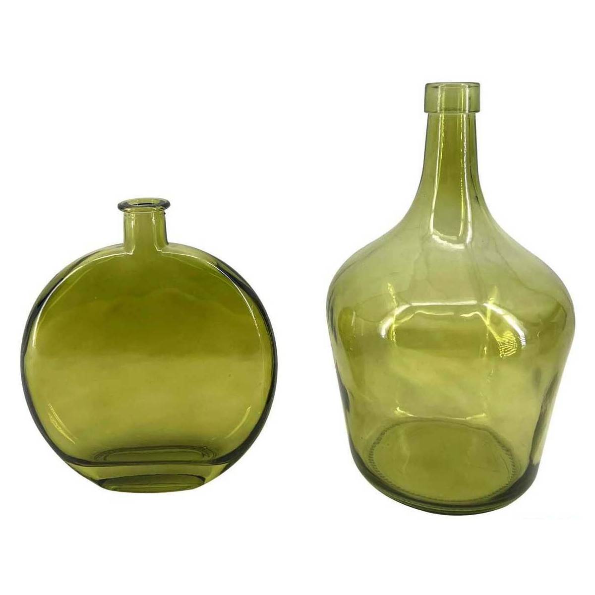 The Home Deco Factory - Vase bonbonne en verre Augustine (Lot de 2) - Image 1