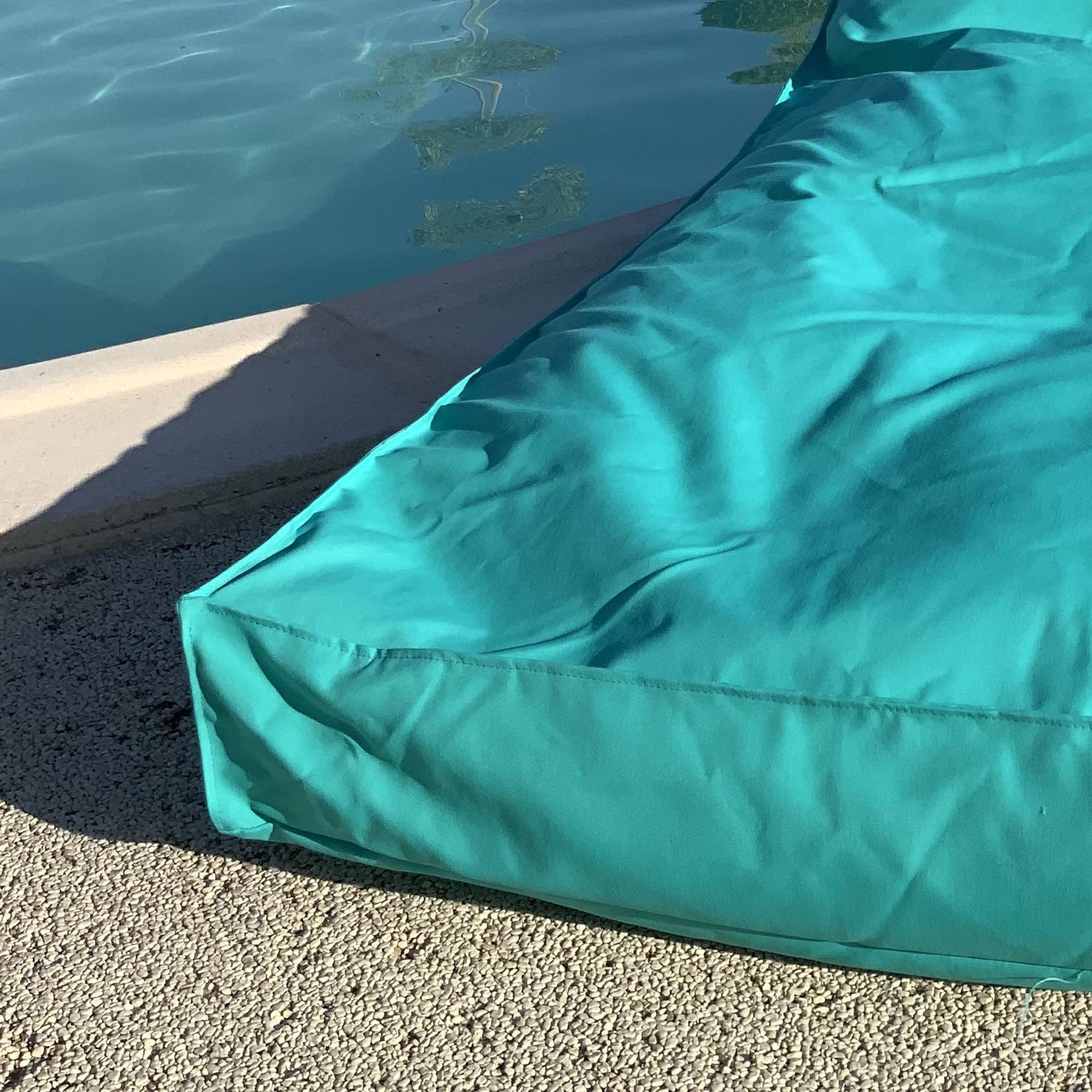 Home Maison - Matelas bain de soleil en microbille - HOME MAISON - Polyester - Turquoise - Image 2
