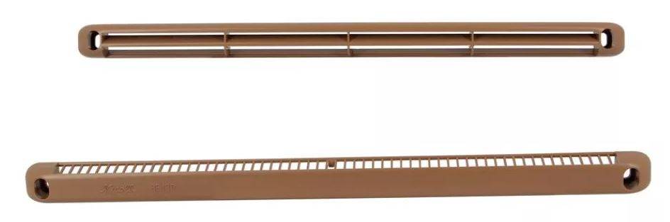 Kit Simple Entrée D'air Réglable 30m³ Cache Vis Vis Nicoll Noir 1kvr130n