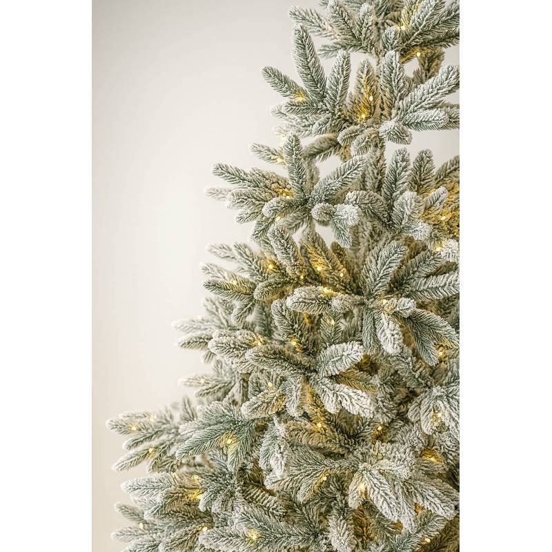 Sapin de Noël artificiel lumineux blanc 300 led Blanc Chaud 700 Branches 2m10 - Image 9