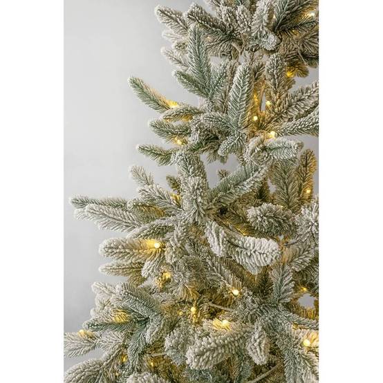 Sapin de Noël artificiel lumineux blanc 300 led Blanc Chaud 700 Branches 2m10 - Image 6