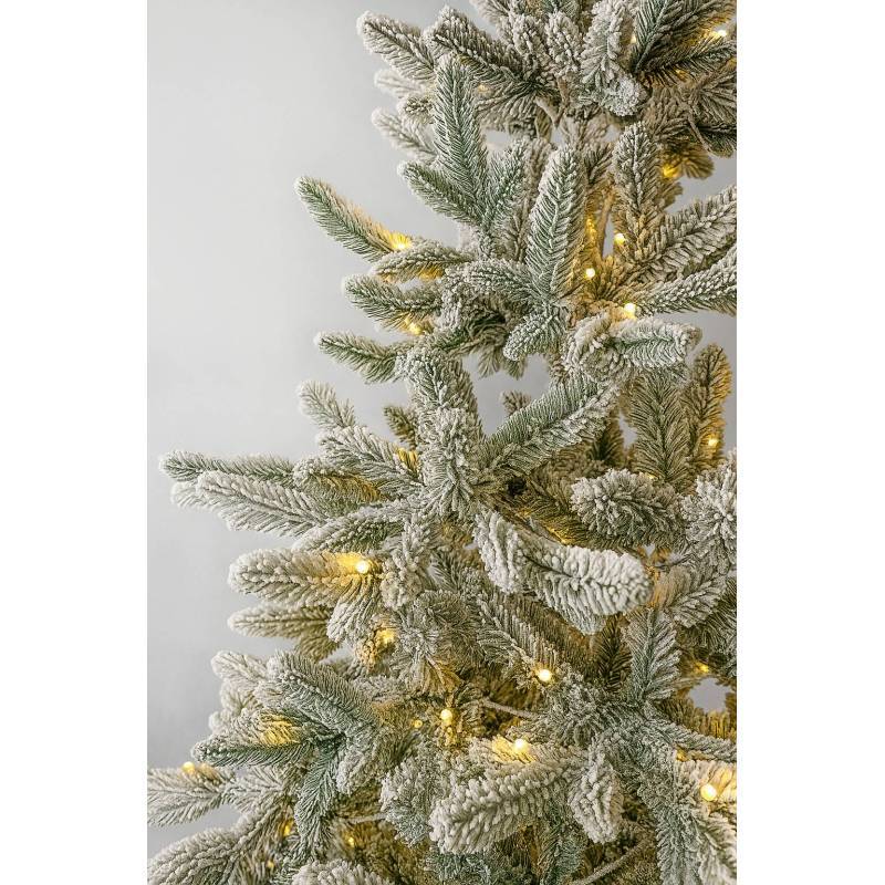 Sapin de Noël artificiel lumineux blanc 300 led Blanc Chaud 700 Branches 2m10 - Image 6