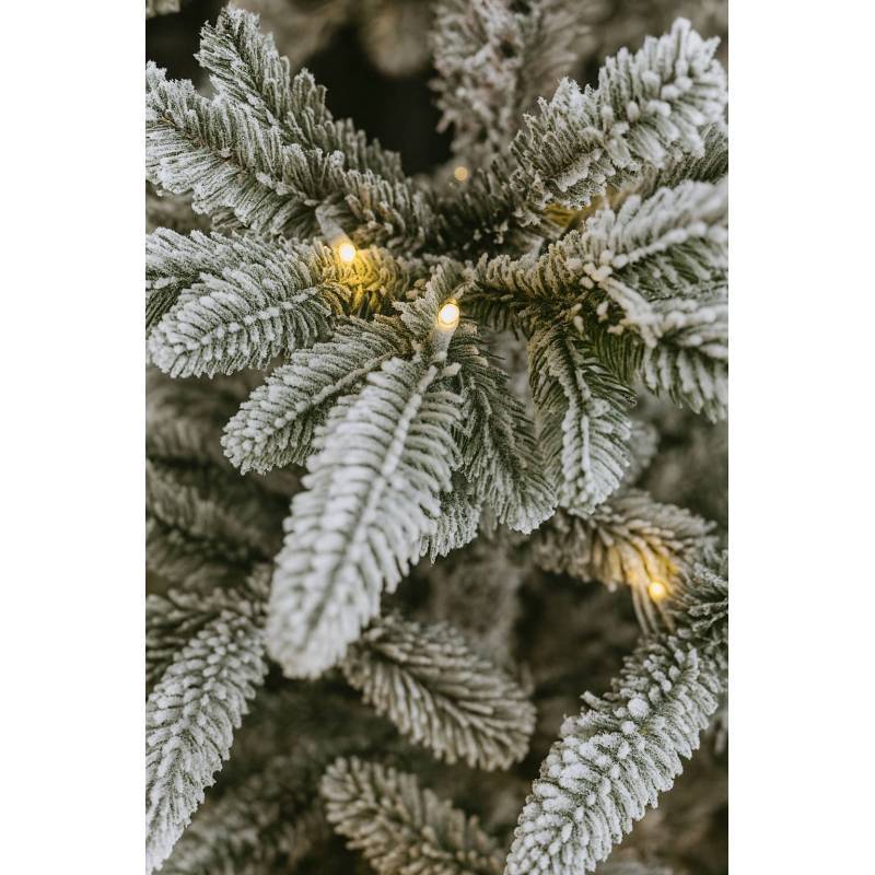 Sapin de Noël artificiel lumineux blanc 300 led Blanc Chaud 700 Branches 2m10 - Image 3