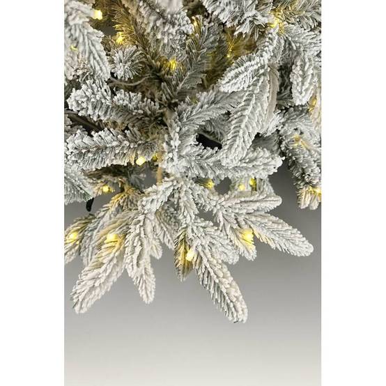 Sapin de Noël artificiel lumineux blanc 300 led Blanc Chaud 700 Branches 2m10 - Image 5