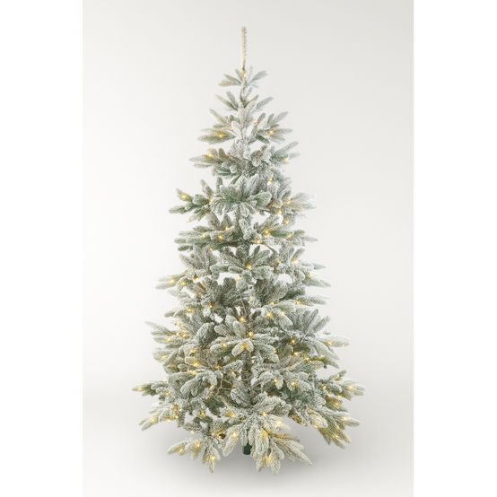 Sapin de Noël artificiel lumineux blanc 300 led Blanc Chaud 700 Branches 2m10 - Image 7