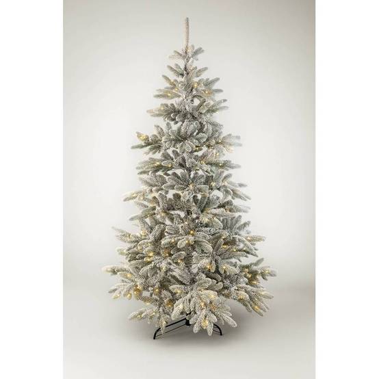 Sapin de Noël artificiel lumineux blanc 300 led Blanc Chaud 700 Branches 2m10 - Image 4