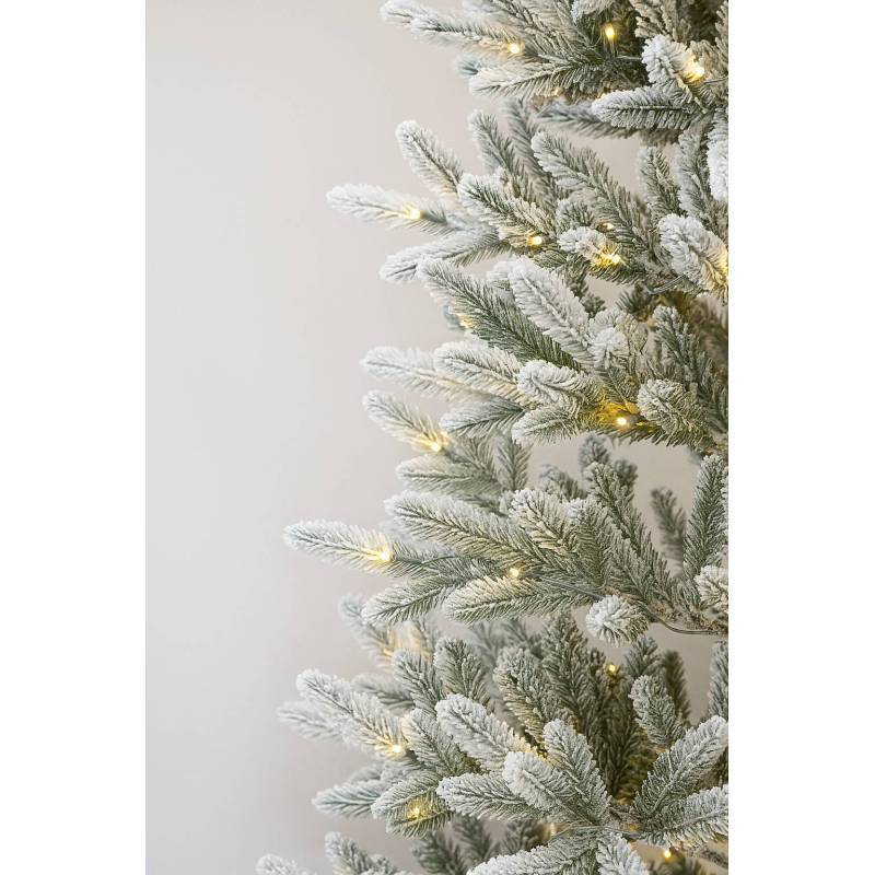 Sapin de Noël artificiel lumineux blanc 300 led Blanc Chaud 700 Branches 2m10 - Image 2