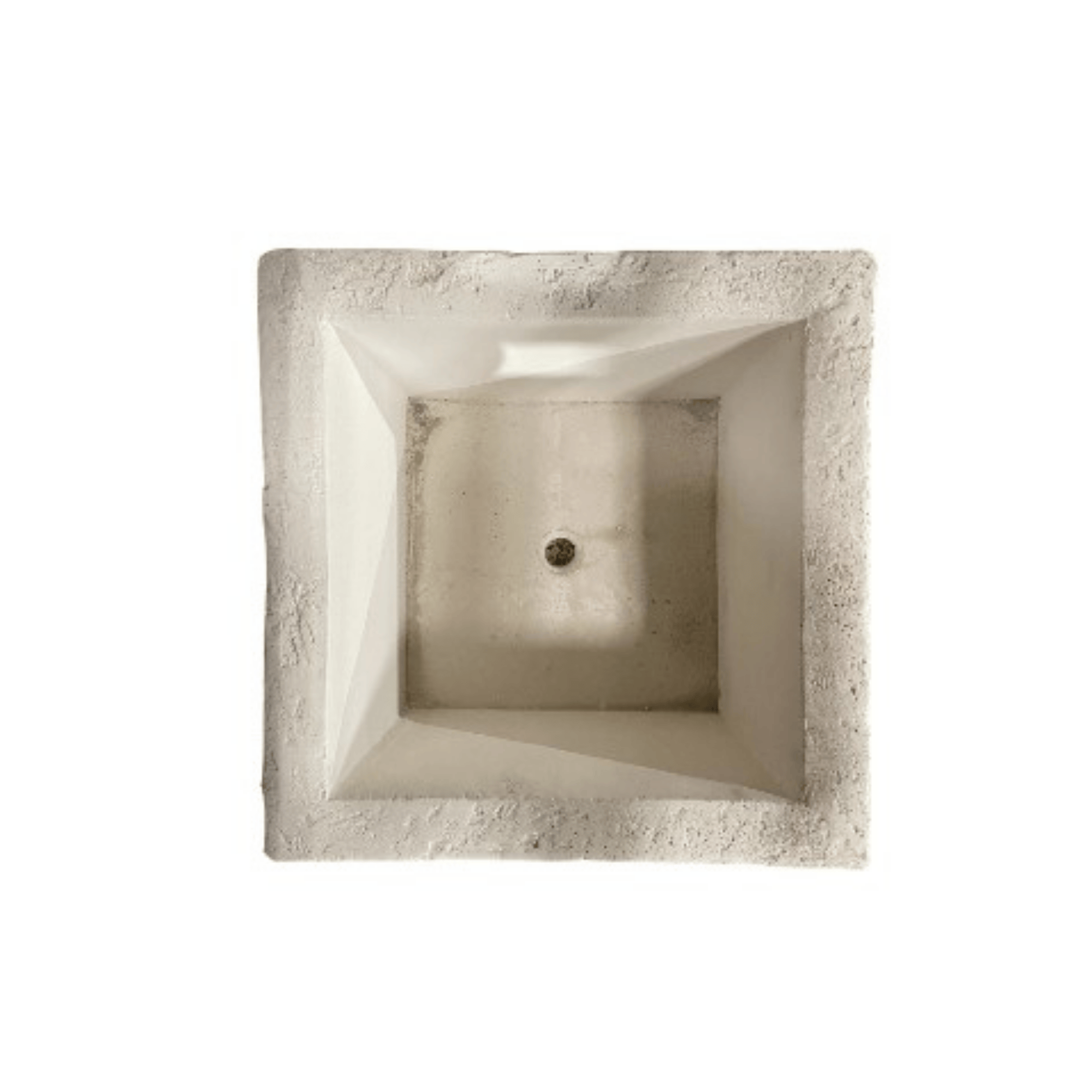 Jardinière en Pierre Carré 50 x 50 x 30 cm Vérone - Image 3