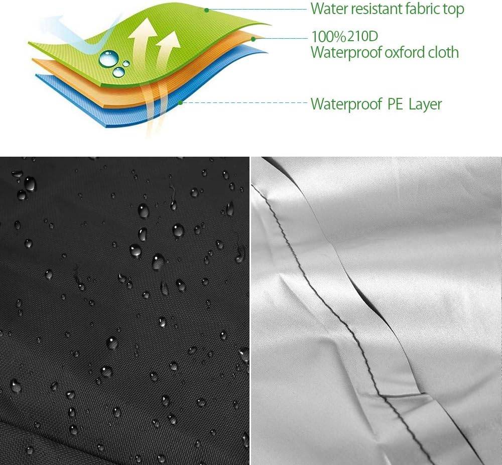 IntiMeg - Housse de Protection pour chaises de Jardin empilables de Jardin et Balcon imperméable 210D Oxford résistant à l'eau Protection UV 65*65*120cm IntiMeg - Image 3