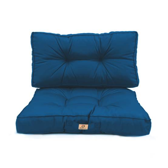 Coussins pour salon de jardin capitonné 60x60cm Bleu pétrole - Déco arts - Image 3