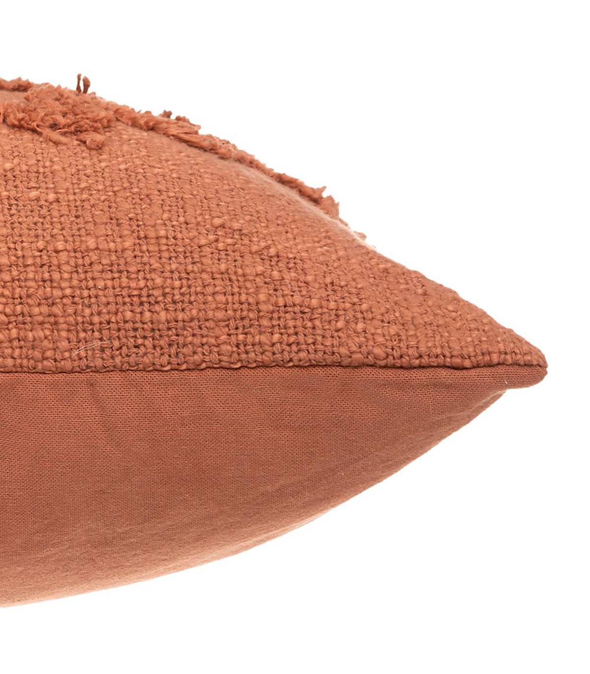 Coussin déhoussable Inca en Coton Tufté Terracotta 40 x 40 cm - Image 3