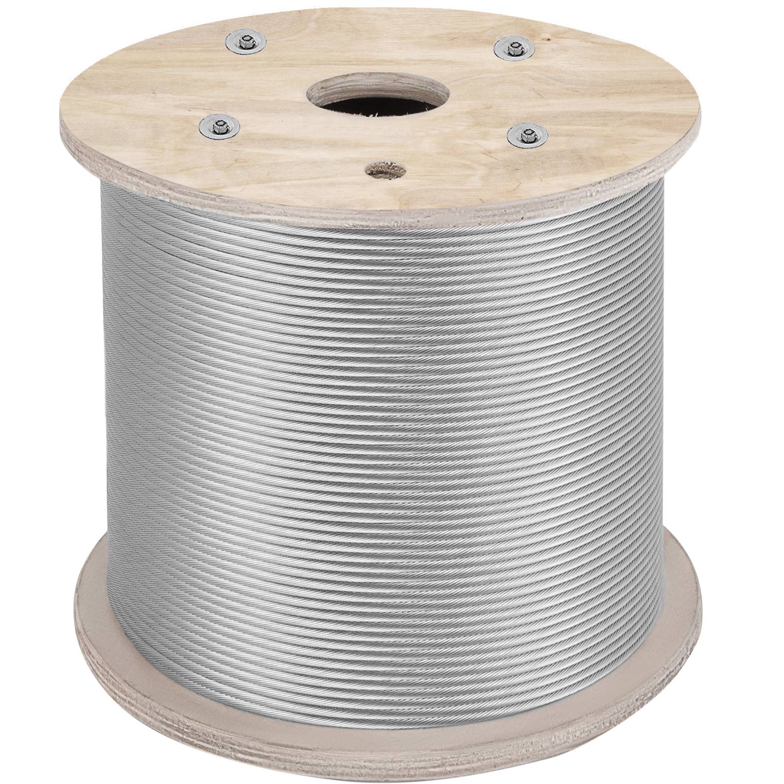 Vevor - Câble acier inoxydable VEVOR 6,4 mm x 61 m, tressage 7x19, qualité marine, résistance 2900 kg, pour garde-corps, balustrade, suspensions et clôtures. - Image 9