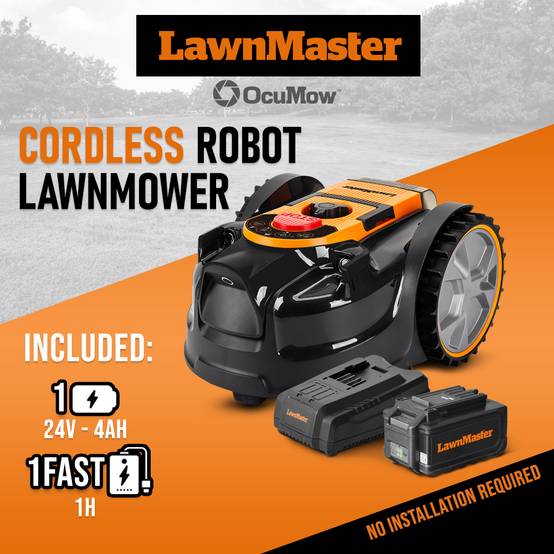 Lawnmaster - Robot tondeuse autonome 24V sans fil périmétrique - Le robot le plus simple du marché - Image 2