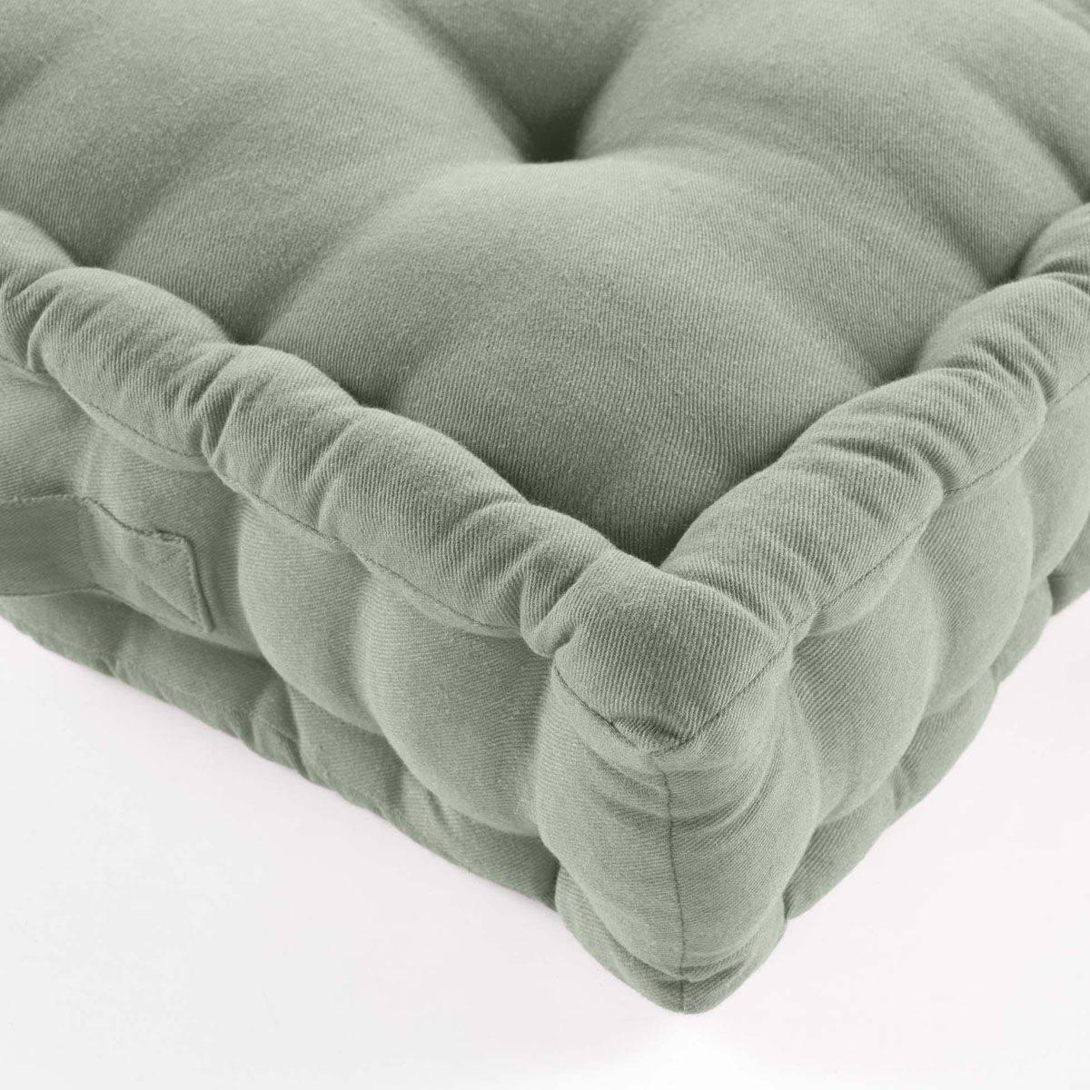 Coussin de Sol "Twily" 50x50cm Sauge - Image 3